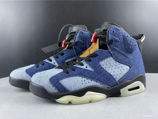 One Kick Denim CT5350-401 Air 6 Jordan Washed 0811